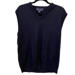 Y2K Troy Hill Men Sweater Vest Sz XL 100% DuPont Orlon USA Made Soft QuiteLuxury